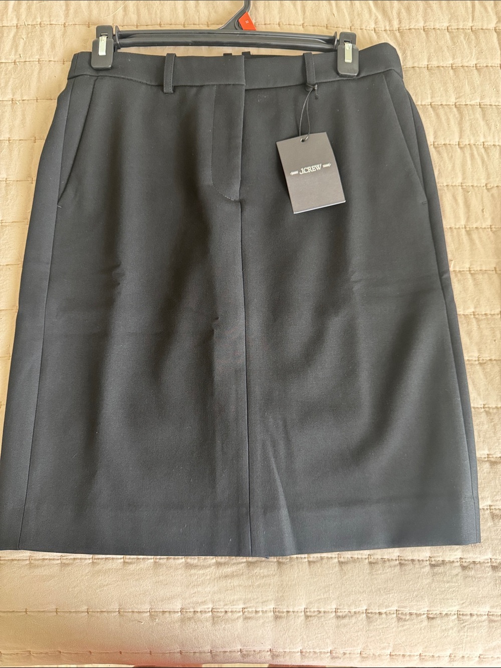J. Crew Black Pencil Skirt with Belt Loops